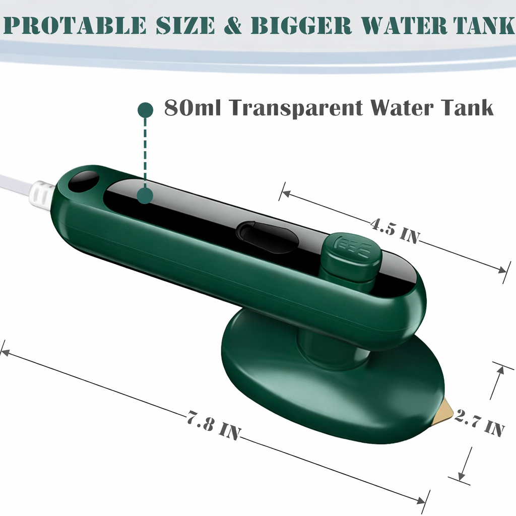 Mini Travel Iron for Clothes, Portable Mini Iron for Travel, Portable Mini Ironing Machine for Dry & Wet Ironing