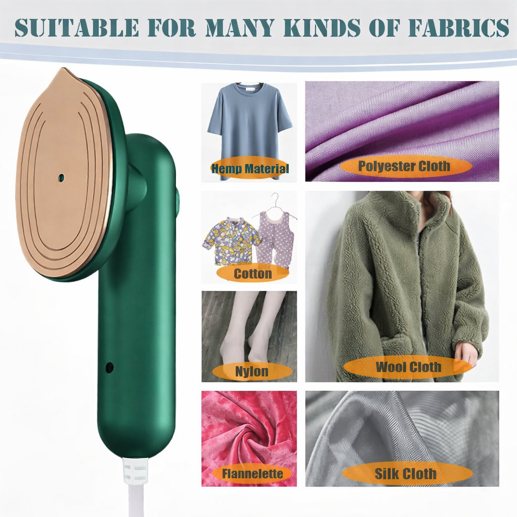 Mini Travel Iron for Clothes, Portable Mini Iron for Travel, Portable Mini Ironing Machine for Dry & Wet Ironing