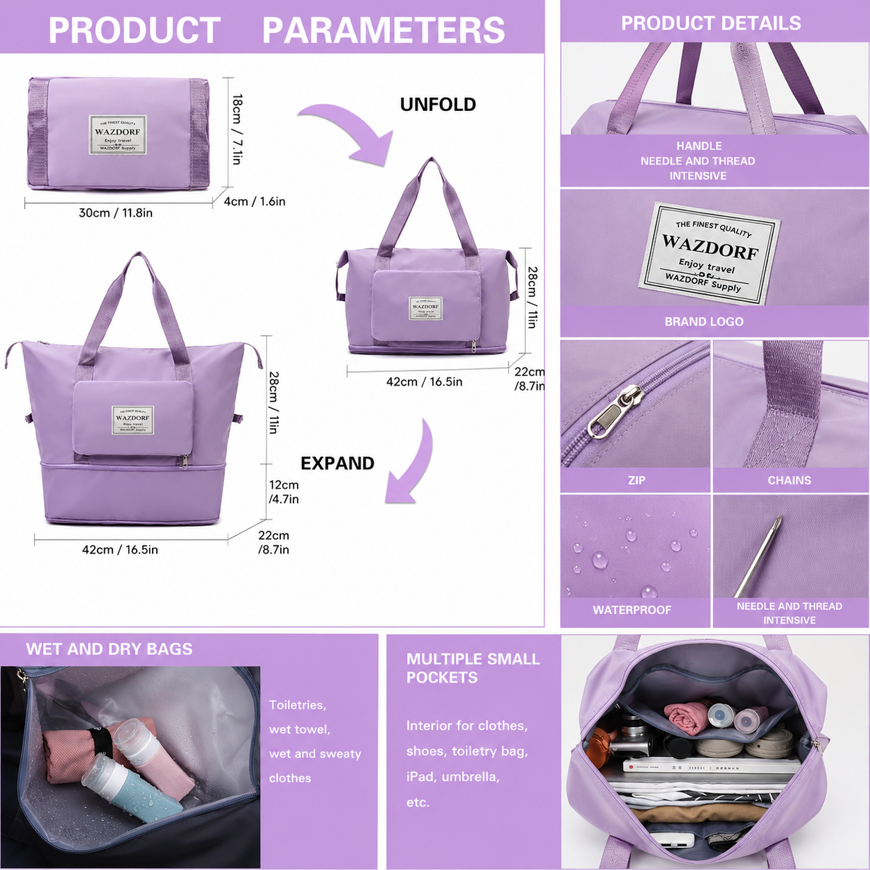 Air travel bag